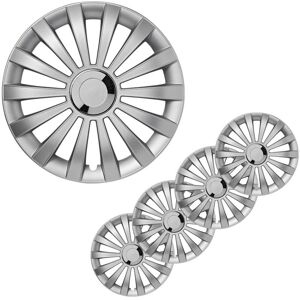 Berkfield Home - ProPlus Wheel Covers Meridian Silver 15 4 pcs