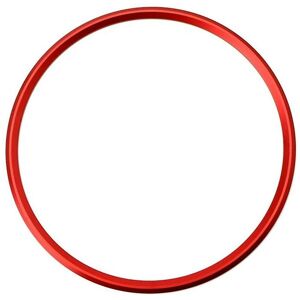 Woosien - Red Aluminum Steering Wheel Ring Decoration For / 911 (145mm)