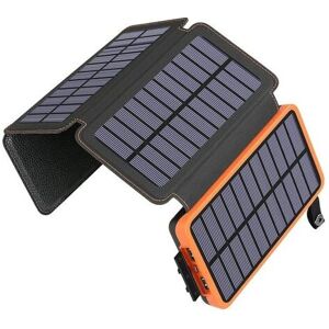 HÉLOISE Rose-Solar Power Bank Charger - 25000mAh Portable Solar Phone Charger with 4 Solar Panels and Dual USB A 2.1A Outputs External Battery for Phones