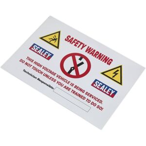 Sealey - hybridsign Hybrid/Electric Vehicle Warning Sign