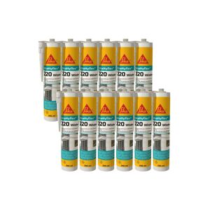 Set of 12 Sika Sika Hyflex 220 Window High Performance Sealants - White - 290ml