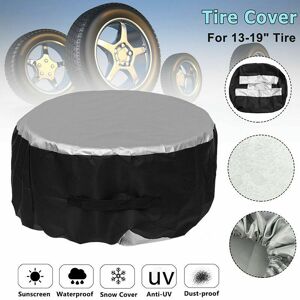 HOOPZI Spare Wheel Cover, 2 Pieces Spare Tire Covers, Oxford Cloth Wheel Cover, Used to Protect Car Tires, 65 x 37CM