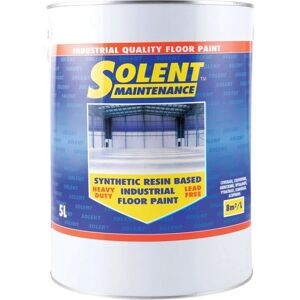 Solent - Maintenance Synthetic Resin Based Industrial Dark Grey Floor Paint - 5LTR - Grey