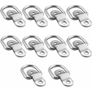 Tinor - Trailer D-Rings with Floor Fixing 580kg Capacity - 10pcs