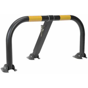 LOOPS Triple Legged Parking Barrier - 50mm Tube Steel - 980mm Width - Integral Lock