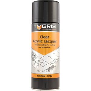 Tygris - R242 Clea Acylic Lacque, 400ML - Transparent