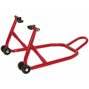 Loops - Universal Rear Wheel Motorcycle Stand - Rubber Supports - Width Adjustable