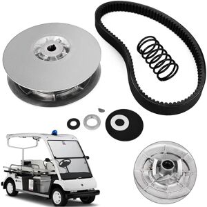 Rear Driven Clutch Kit for Yamaha Gas Golf Cart G2-G22 1985+ Secondary Clutch Driven Kit with Belt JN6-G6201-03 JN6-G6201-04, Silver - Vevor