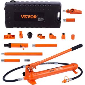 VEVOR 12 Ton Porta Power Kit, Hydraulic Ram with Pump with 4.6 ft/1.4 m Oil Hose, Portable Hydraulic Jack with Storage Case for Automotive, Garage, Farm,