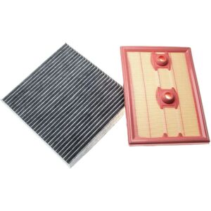 Filter Set 2 Pcs. Replacement for Febi 39048, 48465 for Car, Vehicle - 1x air filter, 1x activated carbon filter - Vhbw