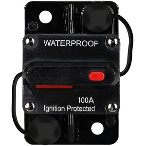 Woosien - Waterproof Circuit Breaker,with Manual Reset,12v-48v Dc,100a,for Car Marine Trolling Motors Boat