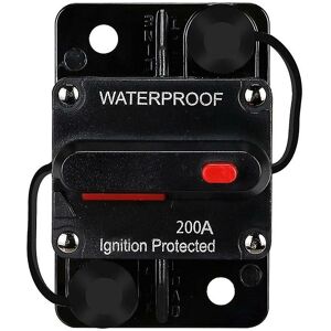 Woosien - Waterproof Circuit Breaker,with Manual Reset,12v-48v Dc,200a,for Car Marine Trolling Motors Boat