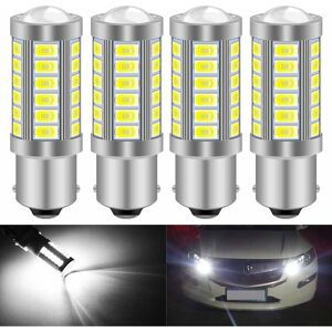 AOUGO White 1156 BA15S P21W 5630 33SMD Turn Signal LED Bulbs 900LM Super Bright Reversing Light Rear Brake Light Fog Lights Position Tail Light 12-30V