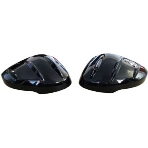 TLILY 1 pair Car Rearview Mirror Caps Trim For-Honda-Civic 11th Gen 2022 Modified Horns Shell Side Door Wing Rear View Mirror Cover