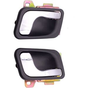 Tlily - 1 Pair Door Inside Handle for mitsubishi Pajero Montero 1991-2000 :MB669169/MB669170