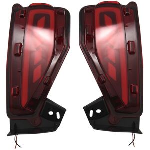 TLILY 1 Pair LED Rear Bumper Reflector Brake Tail Light Lamp Fits 2015-2017 For Toyota Fortuner