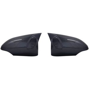 Tlily - 1 Pair of Carbon Fiber Horn Rearview Mirror Housings Reversing Mirror Cover Stickers for Toyota Camry 13-17 Camry Parts