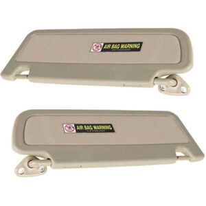 TLILY 1 Pair Sun Visor Shield Sunvisor Block Shade No Light for Honda Civic 2006-2008 Beige 83280-SNA-01ZF 83230-SNA-A01ZC
