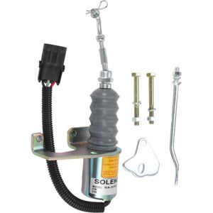 Tlily - 1 Set of 12V Flameout Solenoid Valve Diesel Engine Stop Solenoid 1751ES SA-3742-12 for Engineering Vehicles