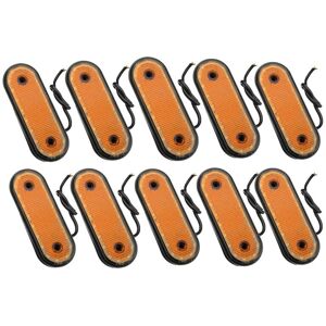 TLILY 10Pcs led Car Side Marker Lights Clearance Lamp for 24V Truck rv Trailer Pickup Yellow