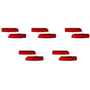 Tlily - 10X Car led Rear Bumper Reflector Brake Light Lamp For Avensis / Alphard Mki Stop Fog Lights Red