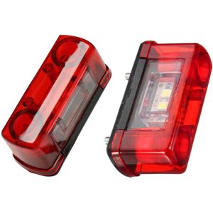 TLILY 12V 24V Car LED License Number Plate Light Lamp Universal LED License Plate Car Truck Trailer Lorry Rear Tail Light 4SMD