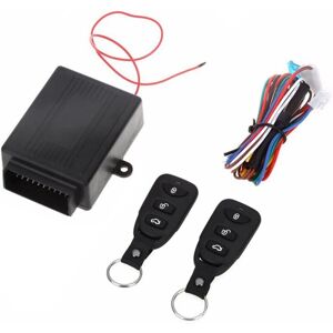 Tlily - 12V Universal Car Auto Remote Central Kit Door Lock Locking Vehicle Keyless Entry System with 2 Remote Control