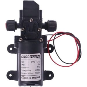 Tinor - 12v Water Pump Camping Car dc 12V 60W 130PI 6L/Min High Pressure Water Diaphragm Priming Pump Camping Car Water Pump (Voltage : 12V)