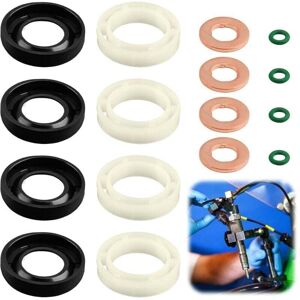 ZVD 16 Pcs Injector Seal Kit 1.6 HDI, Diesel Injector Sealing Washer Replacement Compatible with Citroen, Peugeot Universal Injector Oil