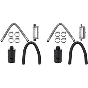 Tlily - 16 Pcs Universal Car Consumables Accessories Air Heater 24Mm Exhaust Muffler + 25Mm Filter Accessory for