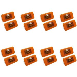 TLILY 16Pcs 24V Car Truck led Side Marker Light 4LEDs Indicator Warning Lamps for Trucks Fm /