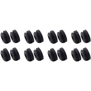 Tlily - 16Pcs Upper Radiator Insulator Mounts Rubber Bushing Set Black Fit for Accord 74173-SJ4-000