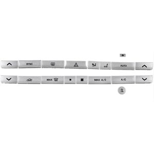 Tlily - 18Pcs Car Consoles Air Conditioning Button Trim Alloy Sticker for Jaguar xf xfl xe xel 2015-2020 a/c Button Trims Cover