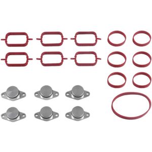 TLILY 19PCS Car Intake Manifold Blind Plugs&Gasket Kit 11612246945 for BMW 525D 530D 535D X3 X5 X6 M47 M57N Elring 1617790198
