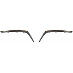 TLILY 1Pair Car Chrome Front Bumper Lower Grille Trim Strips Daytime Running Light Fog Light Cover Trim for SAIC MG 360