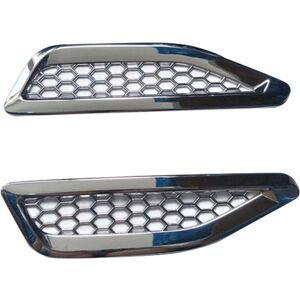 Tlily - 1Pair Car Chrome Side Vent Air Flow Intake Hood Side Fender Vent Bonnet Cover Trim For-BMW X5 G05 2019-2022