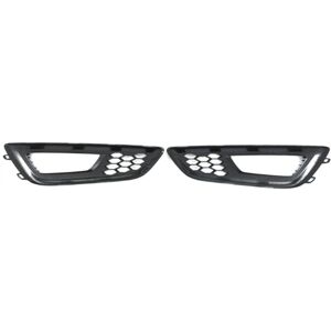 Tlily - 1Pair Front Bumper Fog Light Cover Fog Light Bezel Trim Fog Lamp Grille for Ford Focus 2015-2017 15A299-AA 15A298-AA