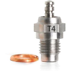Tlily - 1PCS T4 Hot Spark Glow Plug Replace os for /// Redcat 1/8 1/10 rc Nitro Engines Car Truck
