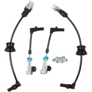 Tlily - 1Set/4Pcs Front Rear left right abs Wheel Speed Sensor 96626078 96626080 For Chevrolet Captiva Equinox Pontiac Saturn