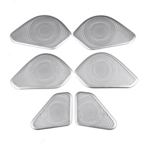 Tlily - 1Set/6Pcs Door Loudspeaker Sound Pad Horn Mesh Cover Trim for Land Rover Range Rover 2023 Car Interior Speaker Frame