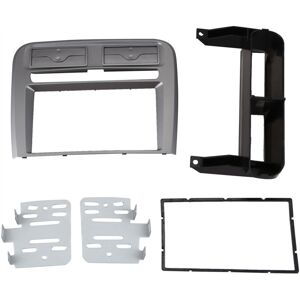Tlily - 2 Din Car Radio Fascia Fit for Grand Punto 2005-2009 Left Wheel Dash Mounting Installation Trim Frame Stereo Kit