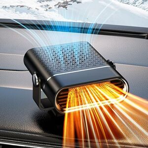 Cyslmuk - 2 in 1 12V Car Heater Cooling Fan Defogger Defroster 360 Degree Rotatable Heating