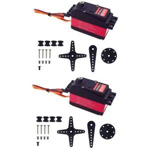 Tlily - 2 Pcs DS5160 60Kg 8.4V High Voltage Waterproof Digital Servo for 1:5 rc Car Robot SAVOX-0236