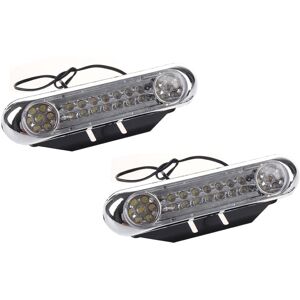 TLILY 2 Universal 28 LEDs Tagfahrlicht Tagfahrleuchte drl Nebelscheinwerfer mit Wei?es Licht