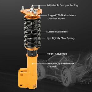 MAXPEEDINGRODS 24 Steps Damper Coilover For Subaru Impreza wrx GC8 93-00 Coil Spring Struts