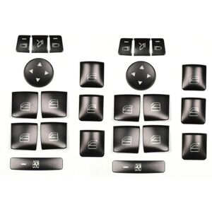 Tlily - 24Pcs Car Door Armrest Window Switch Button Trim Cover Sticker for Ml a Bceg Class W204 X166