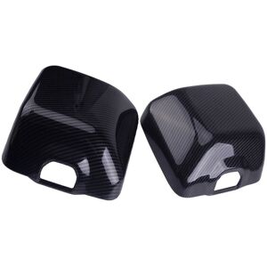 TLILY 2Pc Black Carbon Fiber Exterior Right & Left Side Door Mirror Cover Trim Accessories Fit For Jeep Wrangler JL 2018