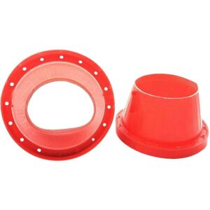 Tlily - 2Pcs 6.5 Inch Universal Car Speaker Waterproof Cover Silicone Sound Insulation and Heat Gasket