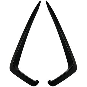 Tlily - 2Pcs Car Front Bumper Splitter Spoiler Decorative Trims Fog Light Canard for vw Jetta MK7 2019-2021 Bright Black