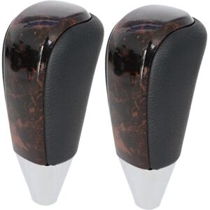 Tlily - 2Pcs Car Gear Shift Knob for Toyota Land Cruiser 200 FJ20 2008-2017 Automatic Gear Knob